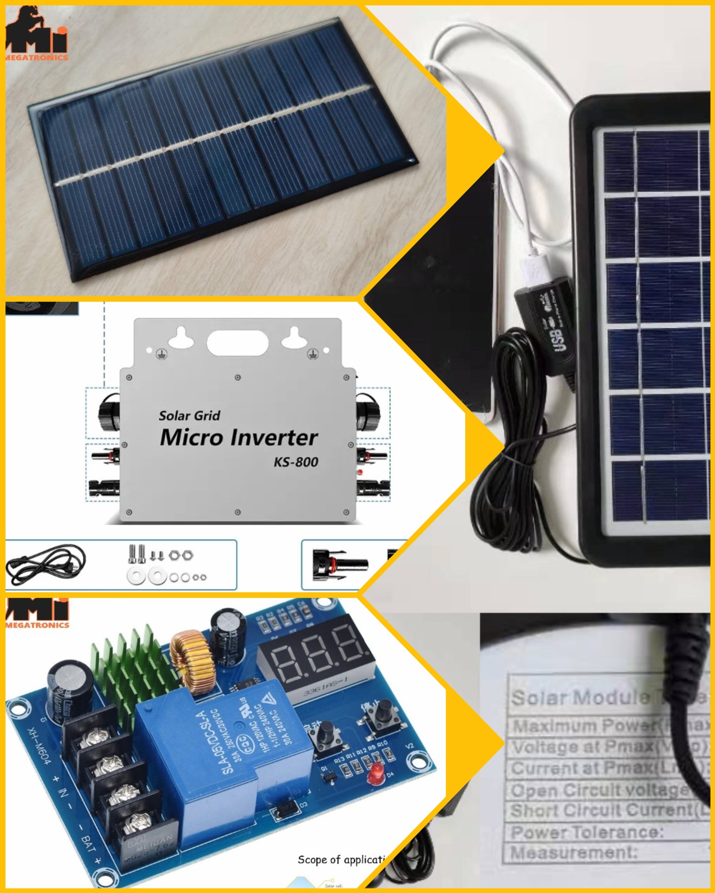 Solar panels, Controllers